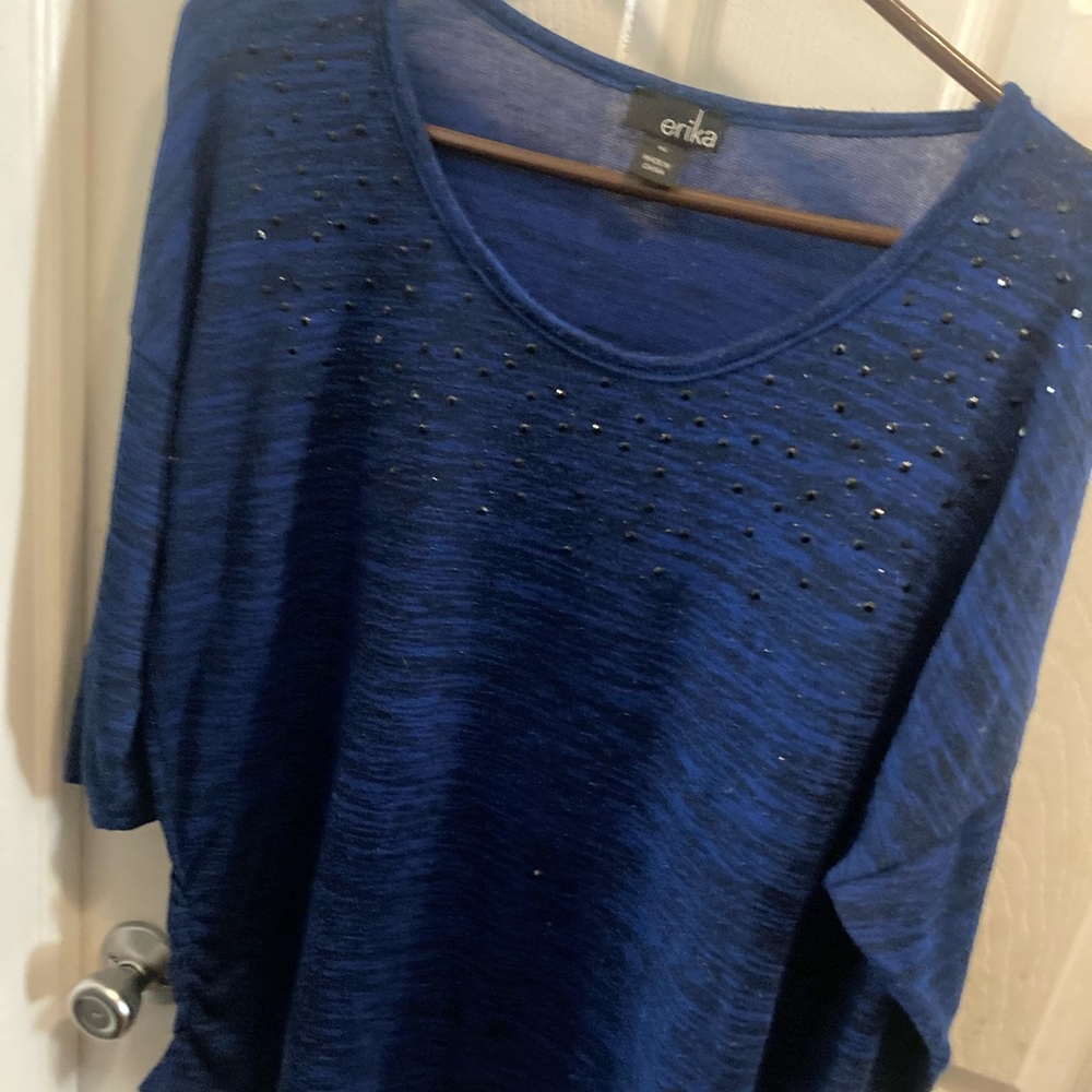 Erika Navy Sparkle Detail Tunic